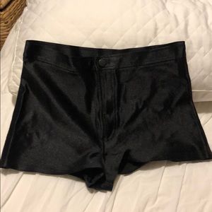Black American apparel disco shorts